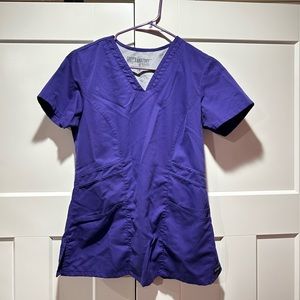Purple scrub top